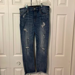 Express jeans with frayed heam